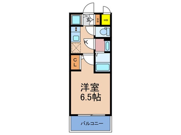 ｴｽﾘｰﾄﾞ大阪ﾌﾟﾗｲﾑｹﾞｰﾄ(1205)の物件間取画像